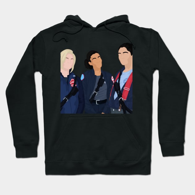 Brett, Foster & Kidd | Chicago Fire Hoodie by icantdrawfaces